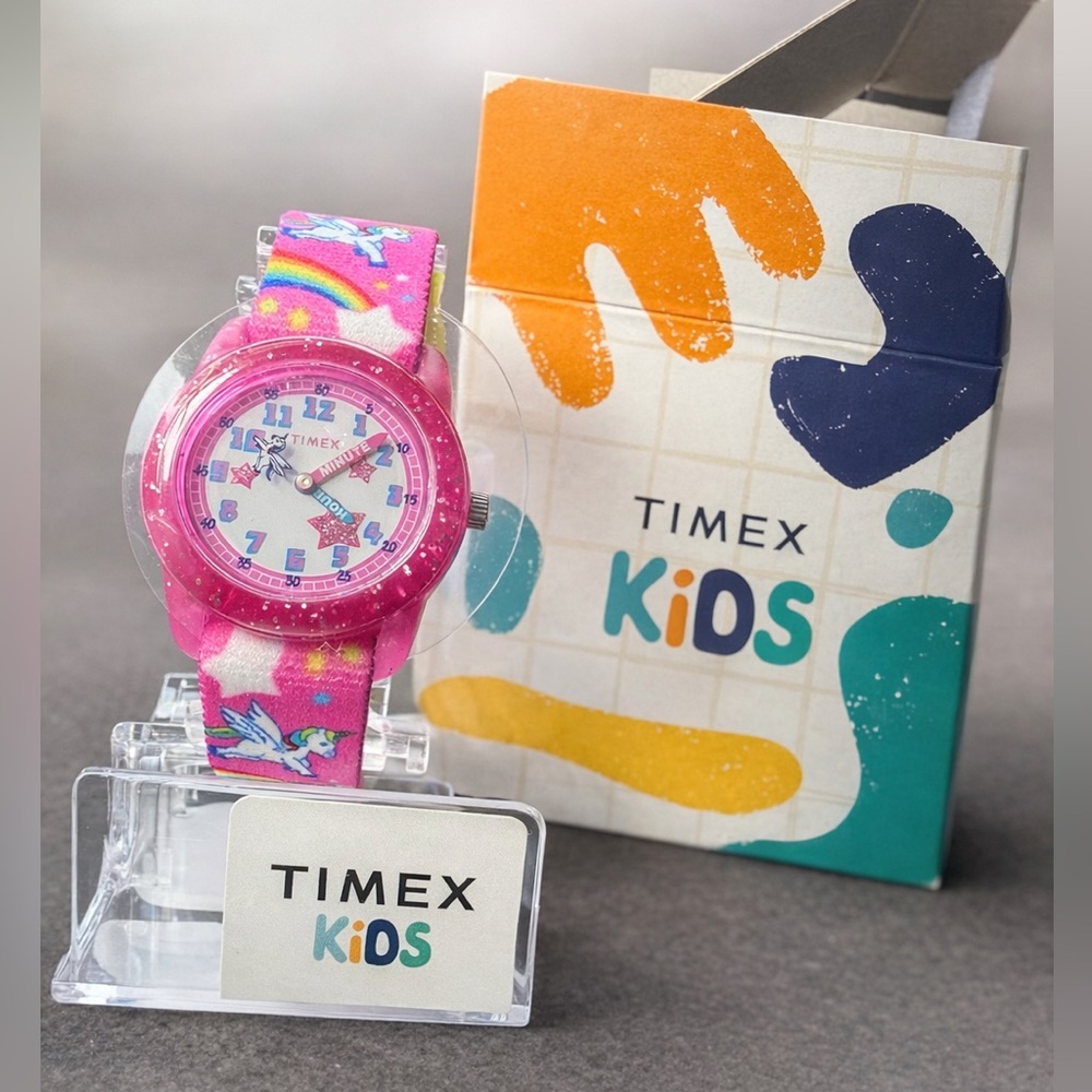 BNIB Timex Girls Unicorn Rainbow Watch | Pink | Elastic Band